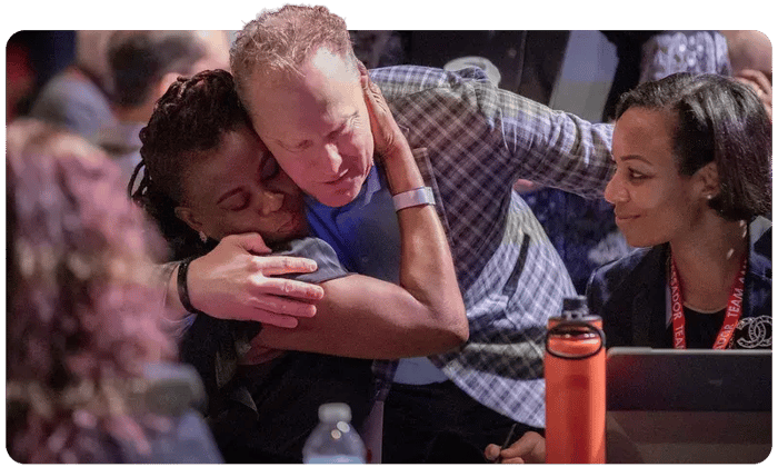 mark gives hug mark gives hug